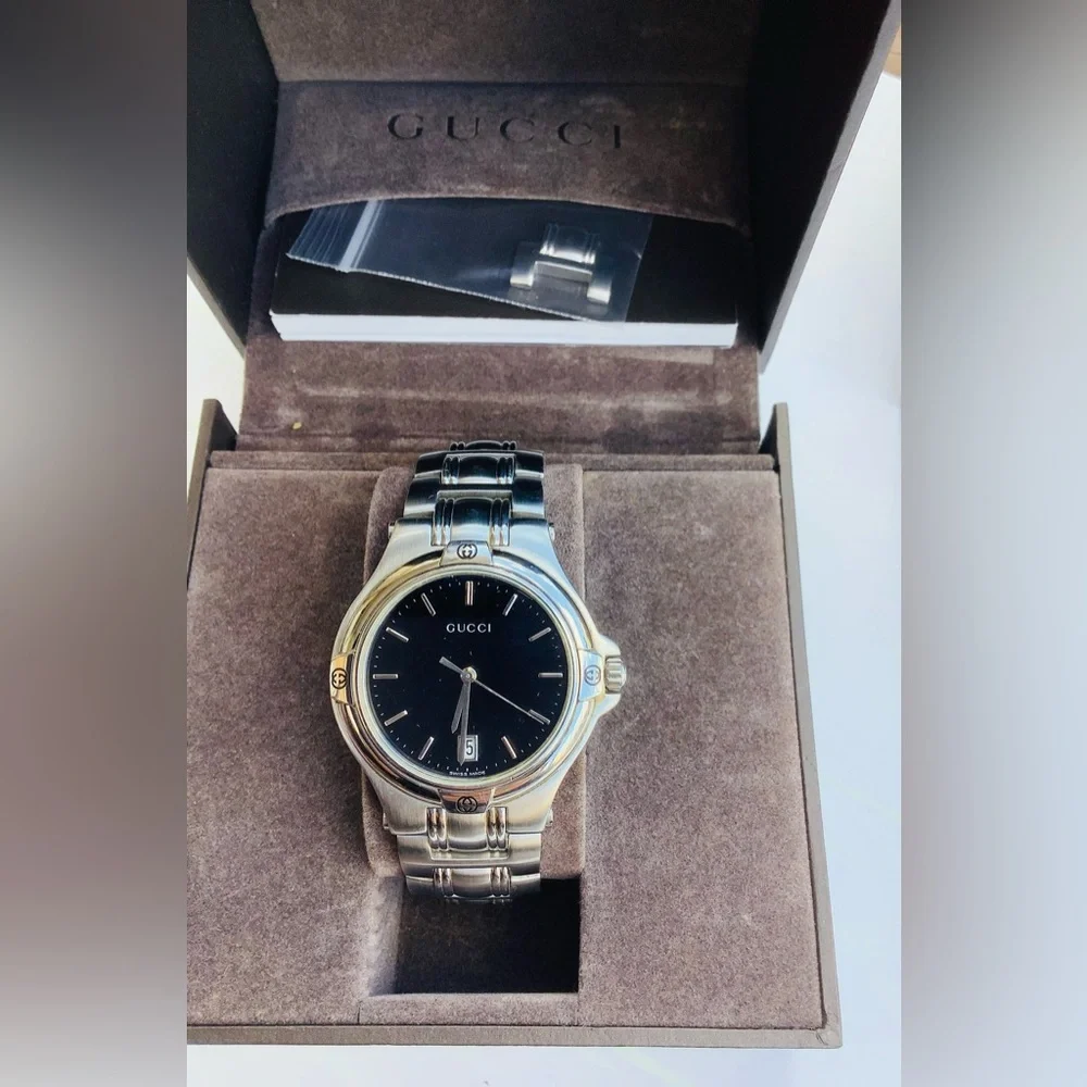 Mens Gucci Stainless Steel Bracelet Watch🌟🌟